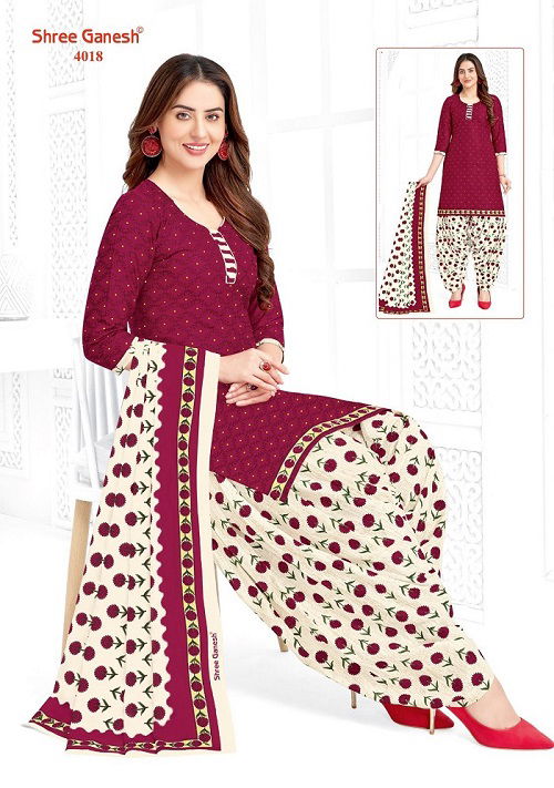 Shree Ganesh Hansika Vol 20 Patiyala Cotton Dress Material
